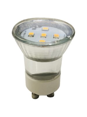 LED SMD ΓΥΑΛΙΝΟ MINI 3W 4000K 230V AC 270LM RA80 30000HRS 120° ΓΥΑΛΙΝΟ 1xGU10