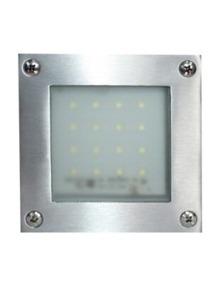 NETTO ΠΛΑΦΟΝΙΕΡΑ ΕΞΩΤΕΡΙΚΗ LED ΨΥΧΡΟ 105X105 ΠΑΡ. ΝΙΚΕΛ ΜΑΤ