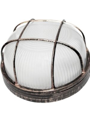 ΑΠΛΙΚΑ ΚΗΠΟΥ ΧΕΛΩΝΑ ΑΛΟΥΜΙΝΙΟ ΣΚΟΥΡΙΑ ΣΥΜΒΑΤΙΚΟ 1xE27 IP45 Φ190x95mm