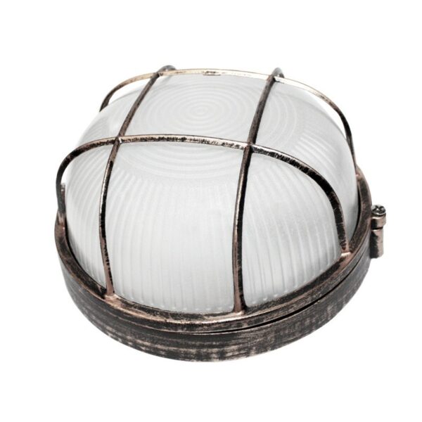 ΑΠΛΙΚΑ ΚΗΠΟΥ ΧΕΛΩΝΑ ΑΛΟΥΜΙΝΙΟ ΣΚΟΥΡΙΑ ΣΥΜΒΑΤΙΚΟ 1xE27 IP45 Φ190x95mm