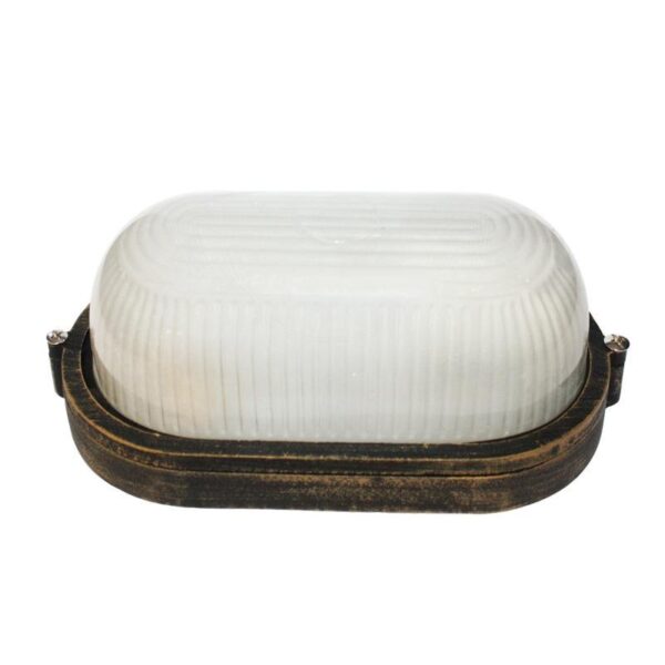 ΑΠΛΙΚΑ ΤΥΠΟΥ ΧΕΛΩΝΑ ΑΛΟΥΜΙΝΙΟ ΣΚΟΥΡΙΑ ΣΥΜΒΑΤΙΚΟ 1xE27 IP45 208x98x118mm