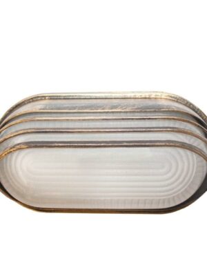 ΑΠΛΙΚΑ ΤΥΠΟΥ ΧΕΛΩΝΑ ΑΛΟΥΜΙΝΙΟ ΧΡΥΣΟ ΜΕ ΜΑΥΡΟ ΣΥΜΒΑΤΙΚΟ 1xE27 IP45 208x98x118mm