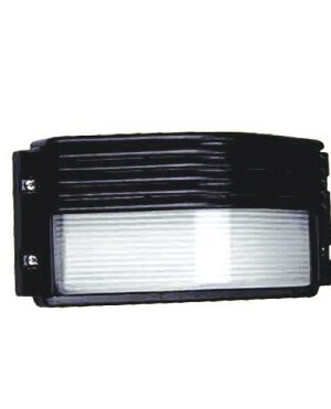 ΑΠΛΙΚΑ ΤΥΠΟΥ ΧΕΛΩΝΑ ΑΛΟΥΜΙΝΙΟ ΜΑΥΡΟ ΣΥΜΒΑΤΙΚΟ 1xE27 IP45 270x113x130mm