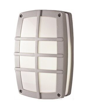 CUBE II - ΑΠΛΙΚΑ ΕΞΩΤΕΡΙΚΟΥ ΧΩΡΟΥ ΑΛΟΥΜΙΝΙΟ ΓΚΡΙ ΣΥΜΒΑΤΙΚΟ 2xE27 IP54 290x90x180mm