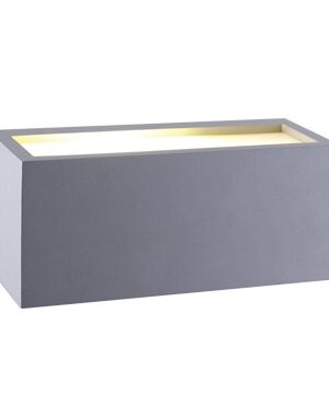 CUBE III - ΑΠΛΙΚΑ ΕΞΩΤΕΡΙΚΟΥ ΧΩΡΟΥ ΑΛΟΥΜΙΝΙΟ ΓΚΡΙ ΣΥΜΒΑΤΙΚΟ 1xE27 IP54 250x103x110mm