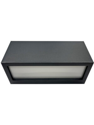 ΑΠΛΙΚΑ ΟΡΘΟΓΩΝΙΑ 2 ΟΨΕΩΝ UP-DOWN E27 IP54 ΓΚΡΙ