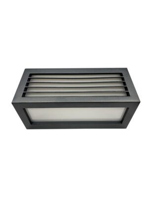 ΑΠΛΙΚΑ ΟΡΘΟΓΩΝΙΑ ΜΕ ΠΕΡΣΙΔΑ E27 IP54 ΓΚΡΙ