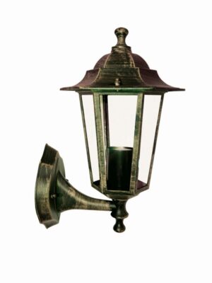 ΦΑΝΑΡΙ ΕΞΑΦΩΝΟ ΑΛΟΥΜΙΝΙΟ ΧΡΥΣΟ ΜΕ ΜΑΥΡΟ ΣΥΜΒΑΤΙΚΟ 1xE27 IP45 Φ202x330mm