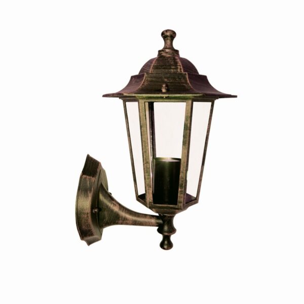 ΦΑΝΑΡΙ ΕΞΑΦΩΝΟ ΑΛΟΥΜΙΝΙΟ ΣΚΟΥΡΙΑ ΣΥΜΒΑΤΙΚΟ 1xE27 IP45 Φ202x330mm