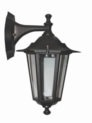 ΦΑΝΑΡΙ ΕΞΑΦΩΝΟ ΑΛΟΥΜΙΝΙΟ ΑΜΜΩΔΕΣ ΜΑΥΡΟ ΣΥΜΒΑΤΙΚΟ 1xE27 IP45 220x202x330mm