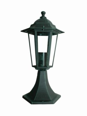 ΦΑΝΑΡΙ ΕΞΑΦΩΝΟ ΑΛΟΥΜΙΝΙΟ ΠΡΑΣΙΝΟ ΜΕ ΜΑΥΡΟ ΣΥΜΒΑΤΙΚΟ 1xE27 IP45 Φ190x365mm