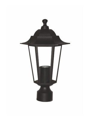 ΚΕΦΑΛΗ ΓΙΑ ΚΟΛΩΝΑΚΙ Φ60 ΦΑΝΑΡΑΚΙ ΜΑΥΡΟ  RAL C0026