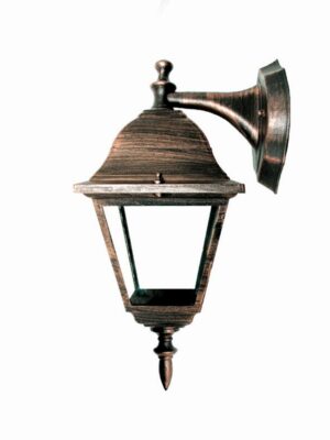 ΦΑΝΑΡΙ ΤΕΤΡΑΓΩΝΟ ΑΛΟΥΜΙΝΙΟ ΣΚΟΥΡΙΑ ΣΥΜΒΑΤΙΚΟ 1xE27 IP45 201x150x344mm