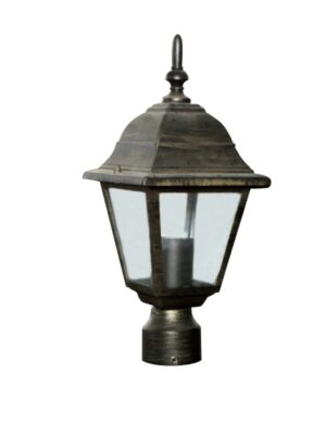 ΦΑΝΑΡΙ ΤΕΤΡΑΓΩΝΟ ΑΛΟΥΜΙΝΙΟ ΧΡΥΣΟ ΜΕ ΜΑΥΡΟ ΣΥΜΒΑΤΙΚΟ 1xE27 IP45 150x60x345mm