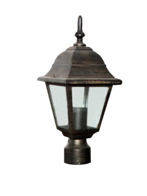 ΦΑΝΑΡΙ ΤΕΤΡΑΓΩΝΟ ΑΛΟΥΜΙΝΙΟ ΣΚΟΥΡΙΑ ΣΥΜΒΑΤΙΚΟ 1xE27 IP45 150x60x345mm