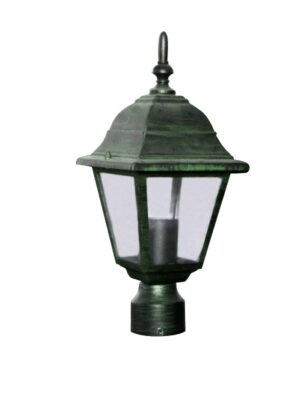 ΦΑΝΑΡΙ ΤΕΤΡΑΓΩΝΟ ΑΛΟΥΜΙΝΙΟ ΠΡΑΣΙΝΟ ΜΕ ΜΑΥΡΟ ΣΥΜΒΑΤΙΚΟ 1xE27 IP45 150x60x345mm