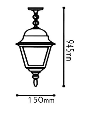 ΦΑΝΑΡΙ ΤΕΤΡΑΓΩΝΟ ΑΛΟΥΜΙΝΙΟ ΛΕΥΚΟ ΣΥΜΒΑΤΙΚΟ 1xE27 IP45 Φ150x945mm