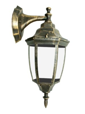 ΦΑΝΑΡΙ ΕΞΑΦΩΝΟ ΑΛΟΥΜΙΝΙΟ ΧΡΥΣΟ ΜΕ ΜΑΥΡΟ ΣΥΜΒΑΤΙΚΟ 1xE27 IP45 Φ203x375mm