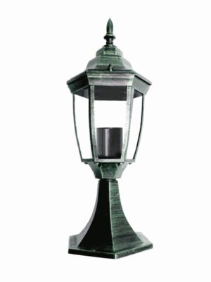 ΦΑΝΑΡΙ ΕΞΑΦΩΝΟ ΑΛΟΥΜΙΝΙΟ ΠΡΑΣΙΝΟ ΜΕ ΜΑΥΡΟ ΣΥΜΒΑΤΙΚΟ 1xE27 IP45 Φ165x505mm