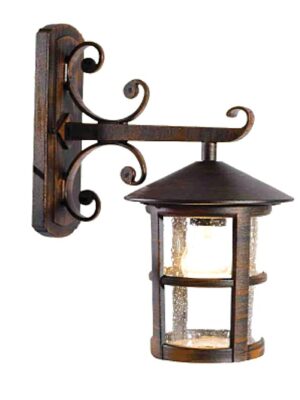 CRES - ΦΑΝΑΡΙ ΠΑΡΑΔΟΣΙΑΚΟ ΑΛΟΥΜΙΝΙΟ ΣΚΟΥΡΙΑ ΣΥΜΒΑΤΙΚΟ 1xE27 IP45 Φ320x270mm