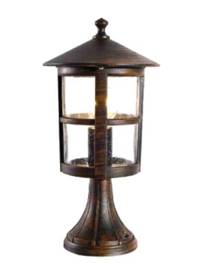 CRES - ΦΑΝΑΡΙ ΠΑΡΑΔΟΣΙΑΚΟ ΑΛΟΥΜΙΝΙΟ ΣΚΟΥΡΙΑ ΣΥΜΒΑΤΙΚΟ 1xE27 IP45 200x130x400mm