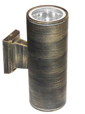 ΣΠΟΤ ΤΟΙΧΟΥ 2 ΔΕΣΜΕΩΝ ΑΛΟΥΜΙΝΙΟ ΣΚΟΥΡΙΑ ΣΥΜΒΑΤΙΚΟ 1xE27 IP54 173x108x276mm