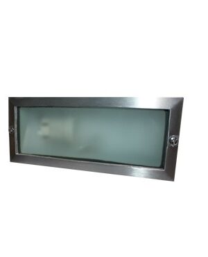 ΑΠΛΙΚΑ ΔΙΑΔΡΟΜΟΥ ΧΩΝΕΥΤΗ ΑΝΟΞΕΙΔΩΤΟ ΑΤΣΑΛΙ ΓΚΡΙ ΣΥΜΒΑΤΙΚΟ 1xE27 IP54 233x83x101mm