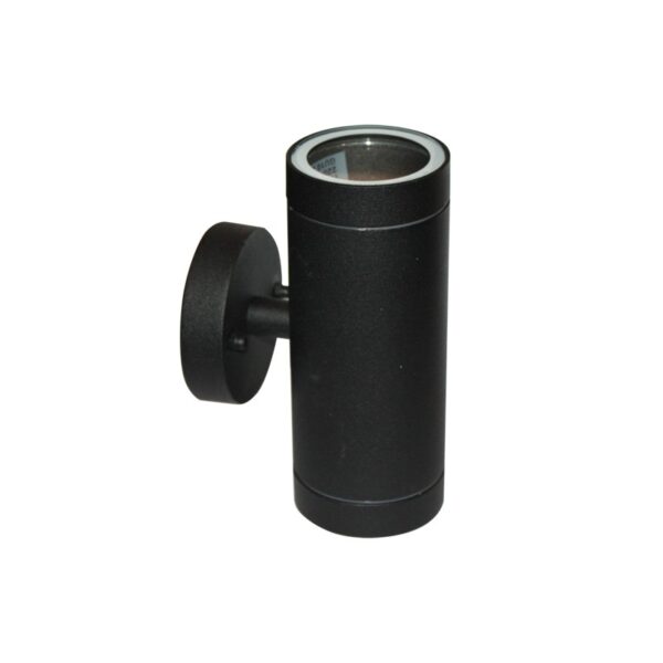 ΣΠΟΤ ΤΟΙΧΟΥ ΑΛΟΥΜΙΝΙΟ ΑΜΜΩΔΕΣ ΜΑΥΡΟ ΣΥΜΒΑΤΙΚΟ 2xGU10 IP54 108x64x160mm