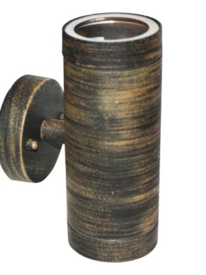 ΣΠΟΤ ΤΟΙΧΟΥ ΑΛΟΥΜΙΝΙΟ ΣΚΟΥΡΙΑ ΣΥΜΒΑΤΙΚΟ 2xGU10 IP54 108x64x160mm