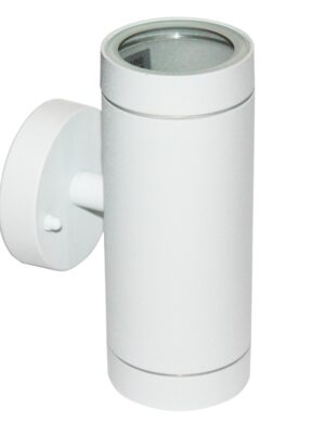 ΣΠΟΤ ΤΟΙΧΟΥ ΑΛΟΥΜΙΝΙΟ ΛΕΥΚΟ ΣΥΜΒΑΤΙΚΟ 2xGU10 IP54 108x64x160mm