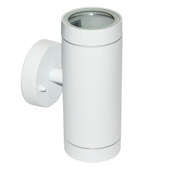 ΣΠΟΤ ΤΟΙΧΟΥ ΑΛΟΥΜΙΝΙΟ ΛΕΥΚΟ ΣΥΜΒΑΤΙΚΟ 2xGU10 IP54 108x64x160mm