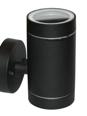 ΣΠΟΤ ΤΟΙΧΟΥ ΑΛΟΥΜΙΝΙΟ ΜΑΥΡΟ ΣΥΜΒΑΤΙΚΟ 1xGU10 IP54 85x64x121mm