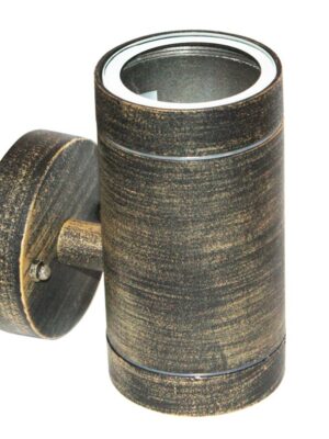 ΣΠΟΤ ΤΟΙΧΟΥ ΑΛΟΥΜΙΝΙΟ ΣΚΟΥΡΙΑ ΣΥΜΒΑΤΙΚΟ 1xGU10 IP54 85x64x121mm