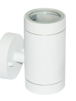 ΣΠΟΤ ΤΟΙΧΟΥ ΑΛΟΥΜΙΝΙΟ ΛΕΥΚΟ ΣΥΜΒΑΤΙΚΟ 1xGU10 IP54 85x64x121mm