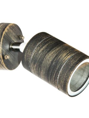 ΣΠΟΤ ΤΟΙΧΟΥ ΑΛΟΥΜΙΝΙΟ ΣΚΟΥΡΙΑ ΣΥΜΒΑΤΙΚΟ 1xGU10 IP54 75x64x155mm