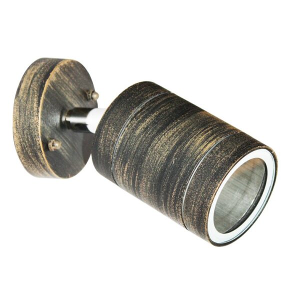 ΣΠΟΤ ΤΟΙΧΟΥ ΑΛΟΥΜΙΝΙΟ ΣΚΟΥΡΙΑ ΣΥΜΒΑΤΙΚΟ 1xGU10 IP54 75x64x155mm