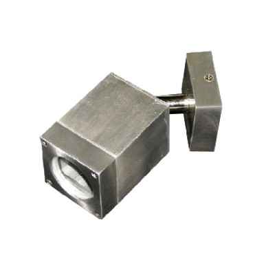 ΣΠΟΤ ΤΟΙΧΟΥ ΑΛΟΥΜΙΝΙΟ ΝΙΚΕΛ ΜΑΤ ΣΥΜΒΑΤΙΚΟ 1xGU10 IP64 Φ65x150mm