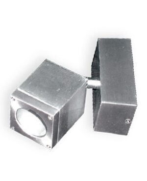 ΣΠΟΤ ΤΟΙΧΟΥ ΑΛΟΥΜΙΝΙΟ ΝΙΚΕΛ ΜΑΤ ΣΥΜΒΑΤΙΚΟ 2xMR16 IP64 111x63x153mm