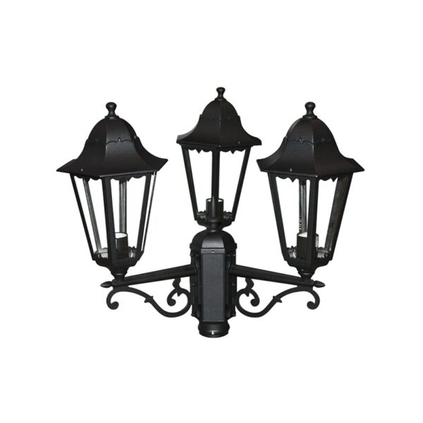 COMO II - ΠΑΡΑΔΟΣΙΑΚΟ ΦΑΝΑΡΙ ΠΛΑΤΕΙΩΝ ΑΛΟΥΜΙΝΙΟ ΜΑΥΡΟ ΜΑΤ ΣΥΜΒΑΤΙΚΟ 1xE27 IP54 660x380x550mm