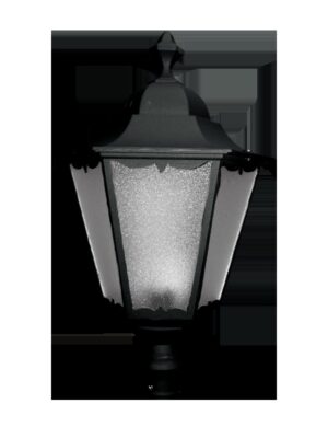 COMO - ΠΑΡΑΔΟΣΙΑΚΟ ΦΑΝΑΡΙ ΠΛΑΤΕΙΩΝ ΑΛΟΥΜΙΝΙΟ ΑΜΜΩΔΕΣ ΜΑΥΡΟ ΣΥΜΒΑΤΙΚΟ 1xE27 IP54 380x60x650mm