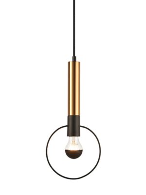 ΚΡΕΜΑΣΤΟ Φ/Σ 1ΧΕ27 ΟΡΕΙΧΑΛΚΟ/ΜΑΥΡΟ ΜΕΤ/ΚΟ D18ΧΗ116CM MIRACOLO