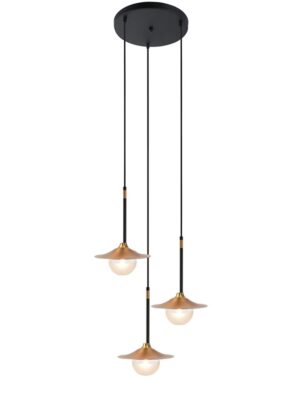 NETTO ΦΩΤΙΣΤΙΚΟ ΚΡΕΜΑΣΤΟ ΒΟΥΡΤΣΙΣΤΟ ΟΡΕΙΧΑΛΚΙΝΟ ΜΕΤΑΛΛΙΚΟ ΣΥΜΒΑΤΙΚΟ 3ΧG9 IP20 Φ300Χ1060mm