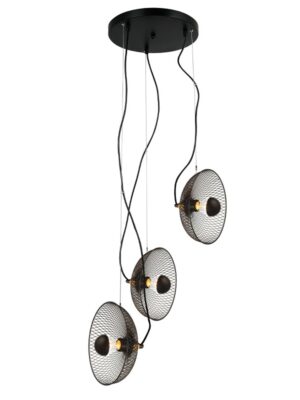 NETTO ΦΩΤΙΣΤΙΚΟ ΚΡΕΜΑΣΤΟ ΜΑΥΡΟ ΜΑΤ ΜΕΤΑΛΛΙΚΟ ΣΥΜΒΑΤΙΚΟ 3ΧΕ27 IP20 Φ310Χ1150mm