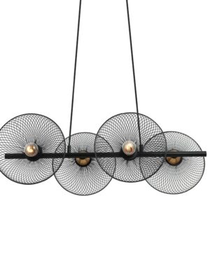 NETTO ΦΩΤΙΣΤΙΚΟ ΚΡΕΜΑΣΤΟ ΜΑΥΡΟ ΜΑΤ ΜΕΤΑΛΛΙΚΟ ΣΥΜΒΑΤΙΚΟ 4ΧΕ27 IP20 260Χ1190mm