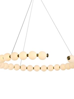 ΚΡΕΜΑΣΤΟ Φ/Σ LED 40W 3000LM 3000K IP20 ΧΡΥΣΟ ΑΛΟΥΜΙΝΙΟ + ΑΚΡΥΛΙΚΟ