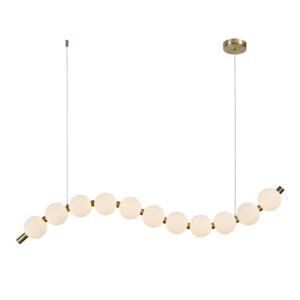 ΚΡΕΜΑΣΤΟ Φ/Σ LED 16W 1200LM 3000K IP20 ΧΡΥΣΟ ΑΛΟΥΜΙΝΙΟ + ΑΚΡΥΛΙΚΟ