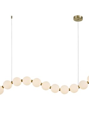 ΚΡΕΜΑΣΤΟ Φ/Σ LED 16W 1200LM 3000K IP20 ΧΡΥΣΟ ΑΛΟΥΜΙΝΙΟ + ΑΚΡΥΛΙΚΟ