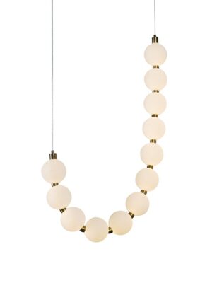 ΚΡΕΜΑΣΤΟ Φ/Σ LED 18W 1350LM IP20  ΧΡΥΣΟ ΑΛΟΥΜΙΝΙΟ + ΑΚΡΥΛΙΚΟ