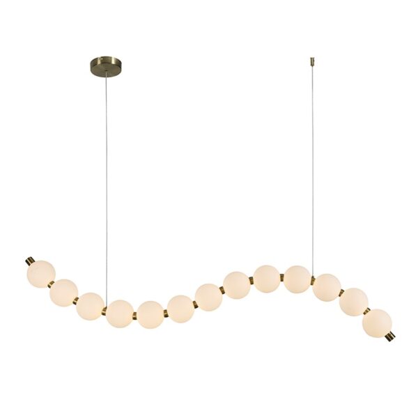 ΚΡΕΜΑΣΤΟ Φ/Σ LED 20W 1500LM 3000K IP20 ΧΡΥΣΟ ΑΛΟΥΜΙΝΙΟ + ΑΚΡΥΛΙΚΟ