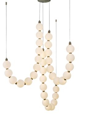 ΚΡΕΜΑΣΤΟ Φ/Σ LED 54W 4000LM 3000K IP20 ΧΡΥΣΟ ΑΛΟΥΜΙΝΙΟ + ΑΚΡΥΛΙΚΟ